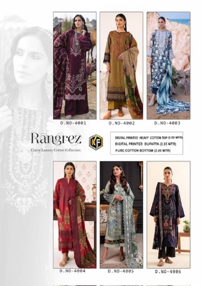 Rangrez Vol 4 By Keval 4001 4006 Dress Material Suppliers In India